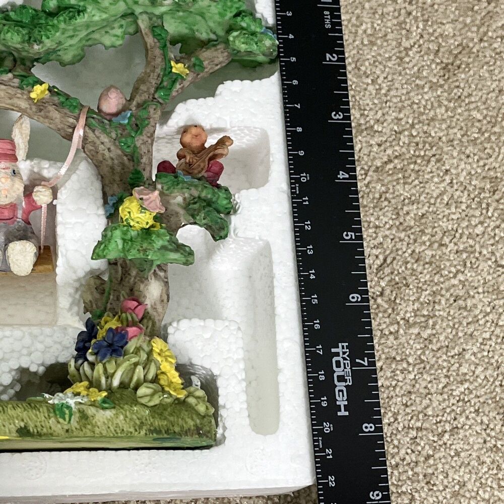 VTG‎ Jaimy Quintet of Swinging Bunnies Scene Easter Spring Figurine Sculpture - Picture 11 of 11